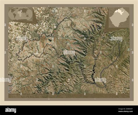 Leribe District Of Lesotho High Resolution Satellite Map Locations