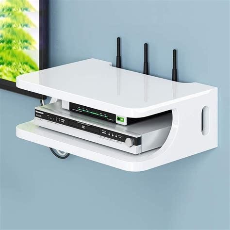 Floating Shelf Wall Mount Floating Shelf Bracket Holder Stand For Wifi