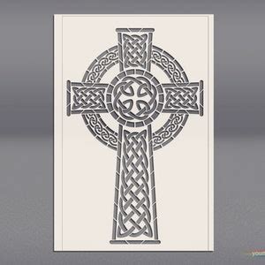 Celtic Cross Stencil for Art and Decoration ST116 - Etsy