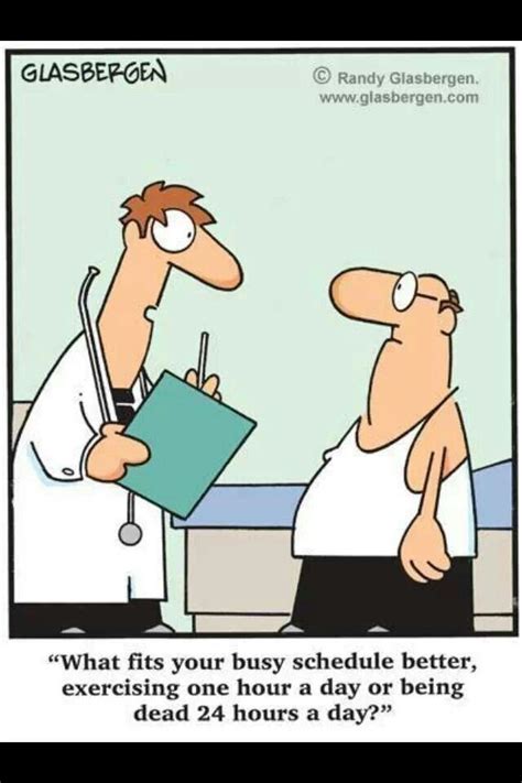 Get It Done Workout Humor Funny Cartoon Medical Humor