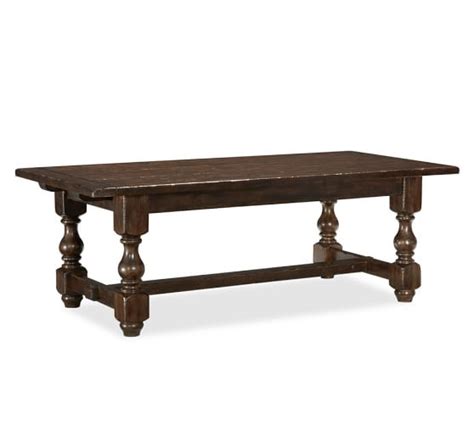 Cortona Wood Extending Rectangular Dining Table Alfresco Brown Finish