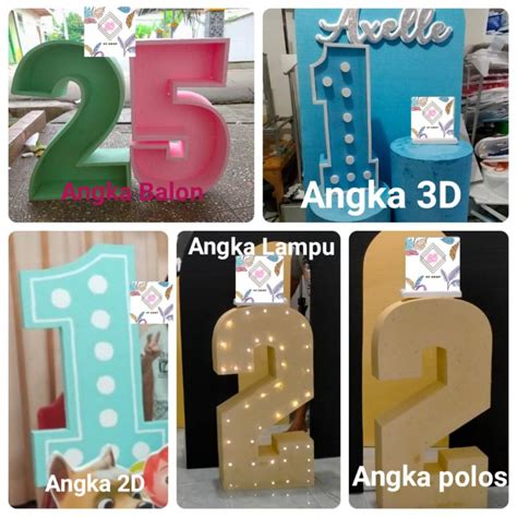 Jual Stending Angka 3D Styrofoam Mozaik Angka Stending Huruf 3d