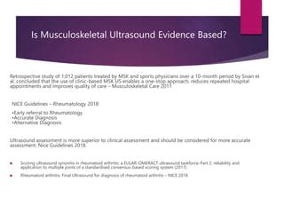 MSK Ultrasound And Guided Injections In Private Practice PPT