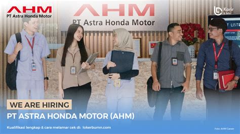 Pt Astra Honda Motor Ahm Karir Dan Info