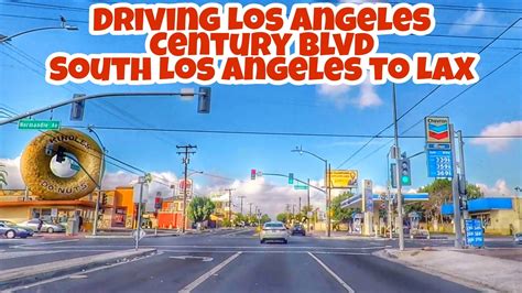 Driving Los Angeles Century Blvd South Los Angeles To Lax Youtube