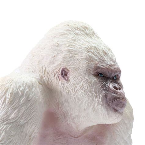 RECUR Large Albino Gorilla Toys King Kong White Realistic Hand Painted ...