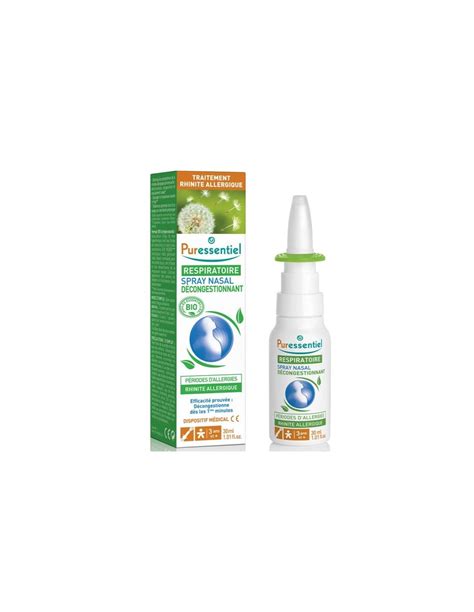 PURESSENTIEL DECONGESTANT NASAL SPRAY 30ML Angel Care Maroc