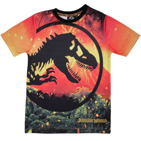 Buy Jurassic World Lava Logo T Shirt Kids 3 13 Years Orange