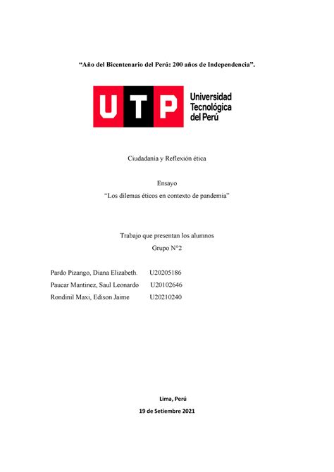 Avance DEL Trabajo Final Revisado Contabilidad General UTP Studocu