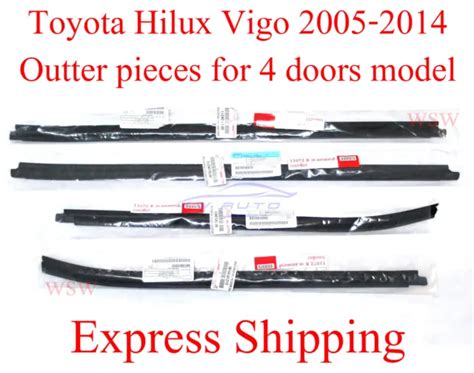 Weatherstrip Window Door Belt Moulding Seal Genuine Toyota Hilux Kun