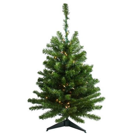 Northlight 3 Pre Lit Full Canadian Pine Artificial Christmas Tree Clear Lights 1 Frys