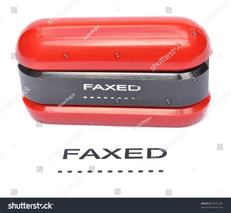 Faxed Stamp Stock Photo 54341281 - Shutterstock