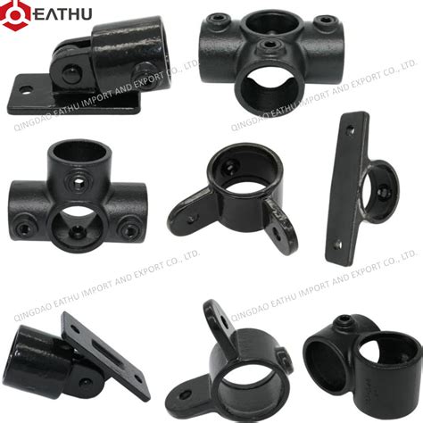 Powder Coating Galvanized Malleable Iron Key Clamp Fittings For Handrail Systems Guard Rail