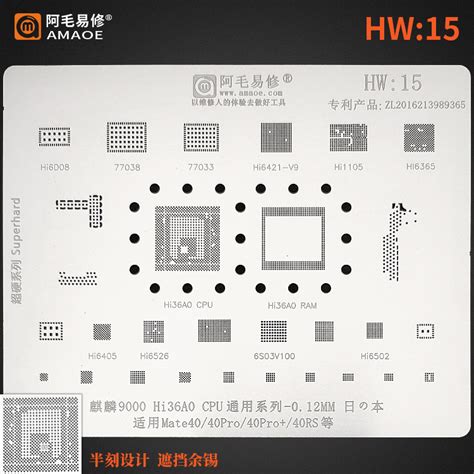 AMAOE HW 15 STENCIL For Honor Huawei AKINFOTOOLS