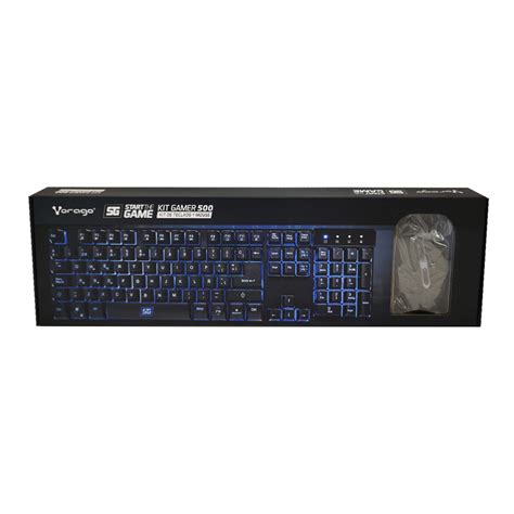 Kit Teclado Y Mouse Vorago Km Retroiluminado Entrada Para Usb