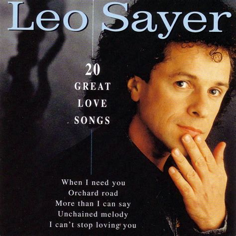 Car Tula Frontal De Leo Sayer 20 Great Love Songs Portada