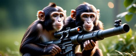 Ultra Realistic 4k Hdr Monkey With Rpg Stable Diffusion Online