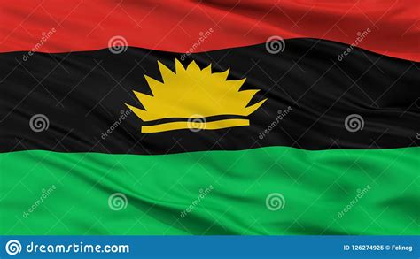 Biafra Flag Closeup View stock illustration. Illustration of equatorial ...