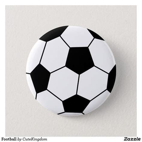 Football 6 Cm Round Badge Zazzle Custom Badges Badge Gaming Ts