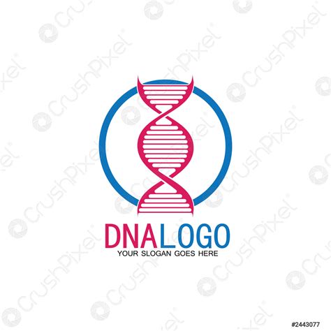 Dna Vector Logo Ontwerp Sjabloon Moderne Medische Logotype Laboratorium