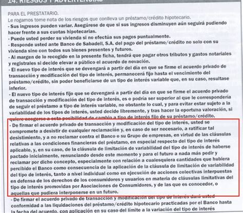 Reclamación Cláusula Suelo En El Banco Sabadell ¡infórmate Ahora