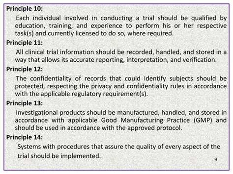 ICH GCP guidelines