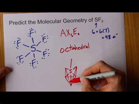 Molecular Geometry of SF6 (sulfur hexafluoride) - YouTube