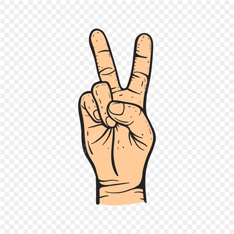 Peace Sign Hand Vector Png Images Peace Hand Peace Hand Peace Day