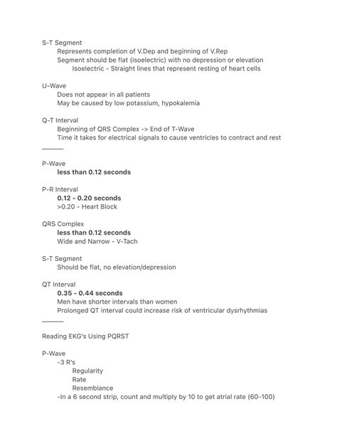 Solution Ekg Notes Studypool