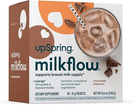 UpSpring Milkflow Energy Breastfeeding Supplement Drink Mix With