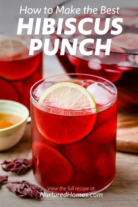 How To Make The Best Hibiscus Punch Hibiscus Tea Raw Honey Lime