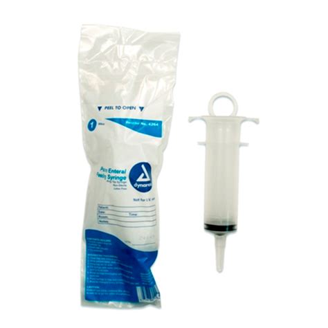 Dynarex Enteral Feeding Syringe With Pole Bag Non Sterile 60cc 30 Cs Medex Supply