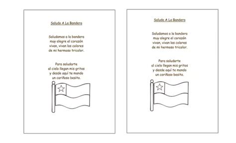 Poema Saludo A La Bandera Y Blanco Azul Y Rojo Profe Social