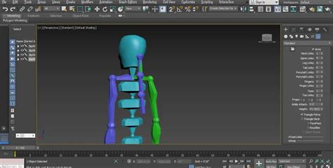 Bípedo en 3ds Max Animar y aparejar el modelo de personaje usando