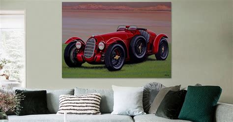 Alfa Romeo 8c 2900a Botticella Spider 1936 Schilderij Van Paul
