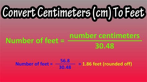 How To Convert Centimeters Cm To Feet Explained Formula For