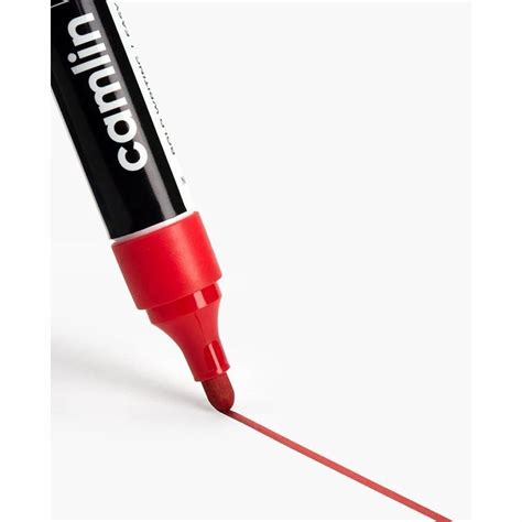 Red Plastic Camlin Bold E Permanent Marker Pen Model Name Number