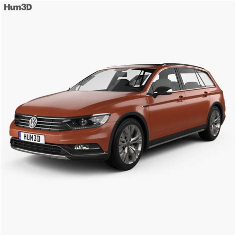 Volkswagen Passat B8 Alltrack 2019 3d模型 下载 Wagon Car On