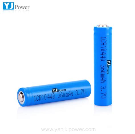 3 7V Cylindrical Li Ion Battery 10400 With 360mAh Rechargeable