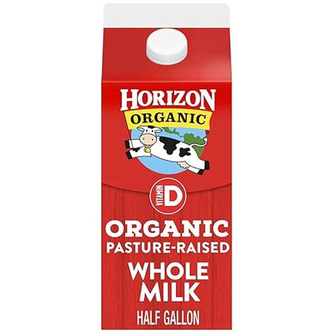 Horizon Organic Whole Milk Ultra Pasteurized Half Gallon 64 Oz