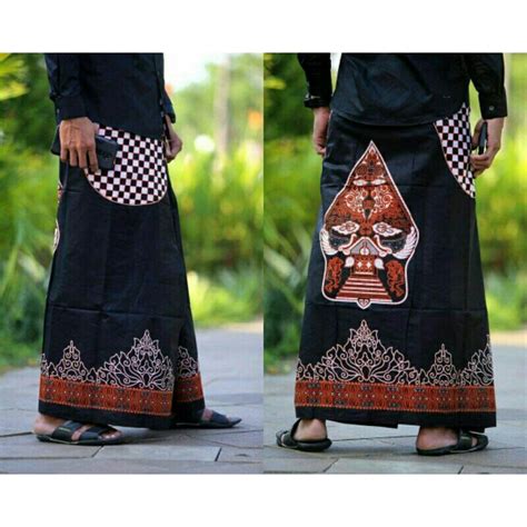 Jual Sarung Batik Pekalongan Dewasa Motif Jawa Wayang Gunungan Motif