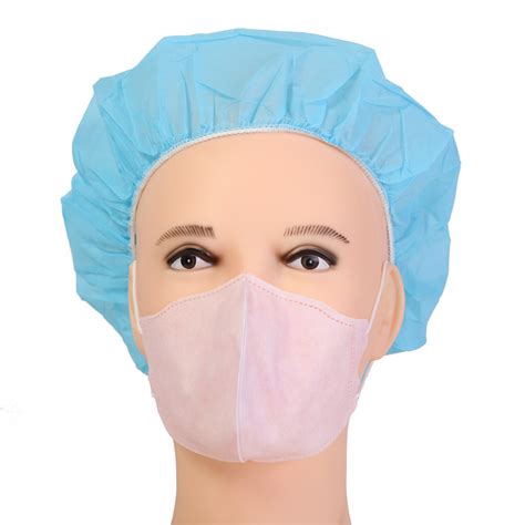 Disposable Pp Non Woven Strip Clip Bouffant Head Cover Hair Net