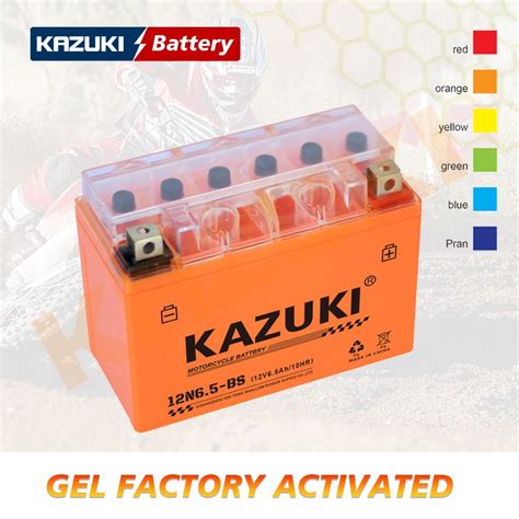 Kazuki 12V6 5ah 12n6 5L BS Cheaper Bateria De Moto De Gel Motorcycle