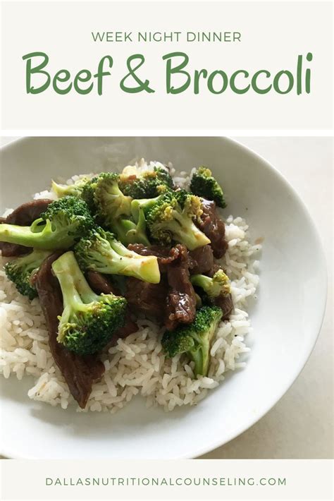 Week Night Dinner - Easy Beef & Broccoli — Dallas Nutritional ...