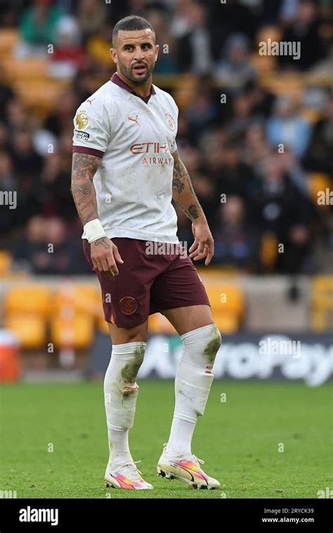 Kyle Walker Of Manchester City During The Premier League Match