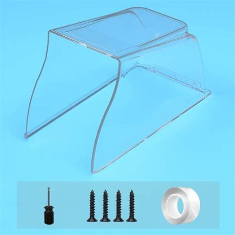 Housse Tanche En Mat Riau Pc Transparent Pour Sonnette Serrure De