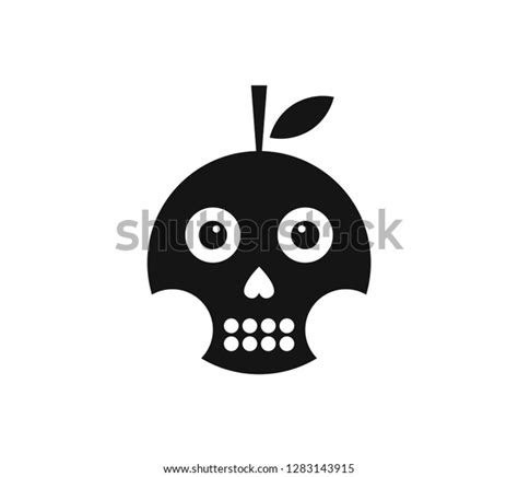 Apple Skull Logo Creative Simple Symbol Stock Vector (Royalty Free ...