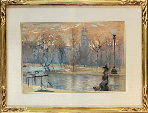Arthur Clifton Goodwin View Of The Public Garden Boston For Sale At