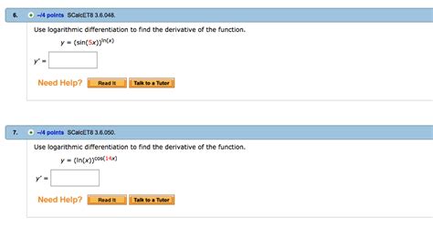 OneClass Find The Derivative Of Y Ln X 3 5x