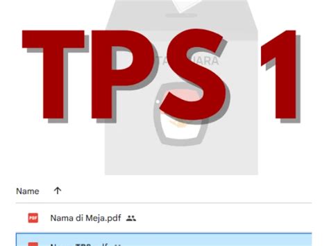 Nomor Tps Arsip